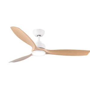 מאוורר תקרה "25W GENESIS10 52 עם שלט- לבן ועץ HYUNDAI